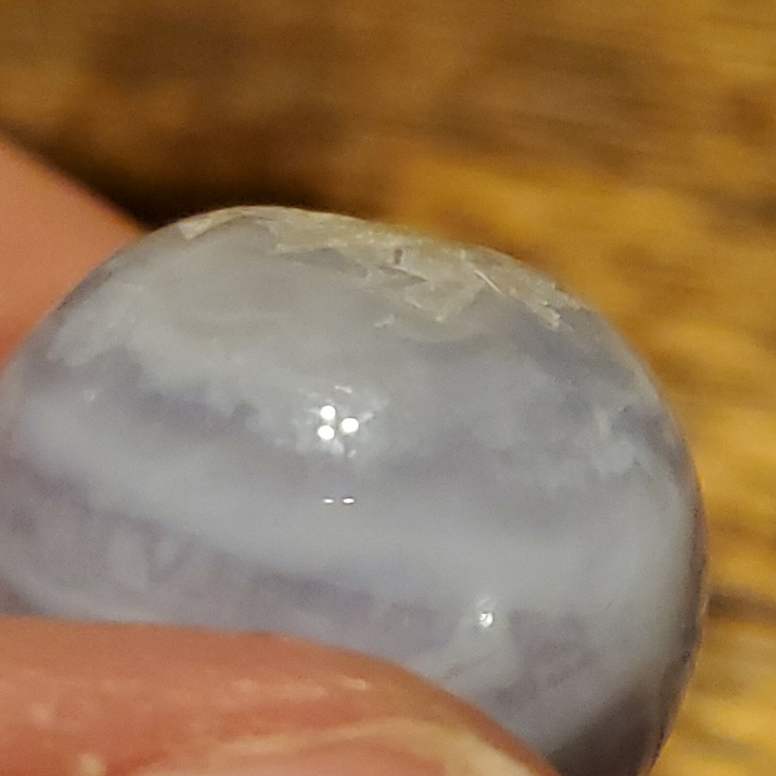 Blue Lace Agate Sphere Ball Orb Marble 20.5mm 14g