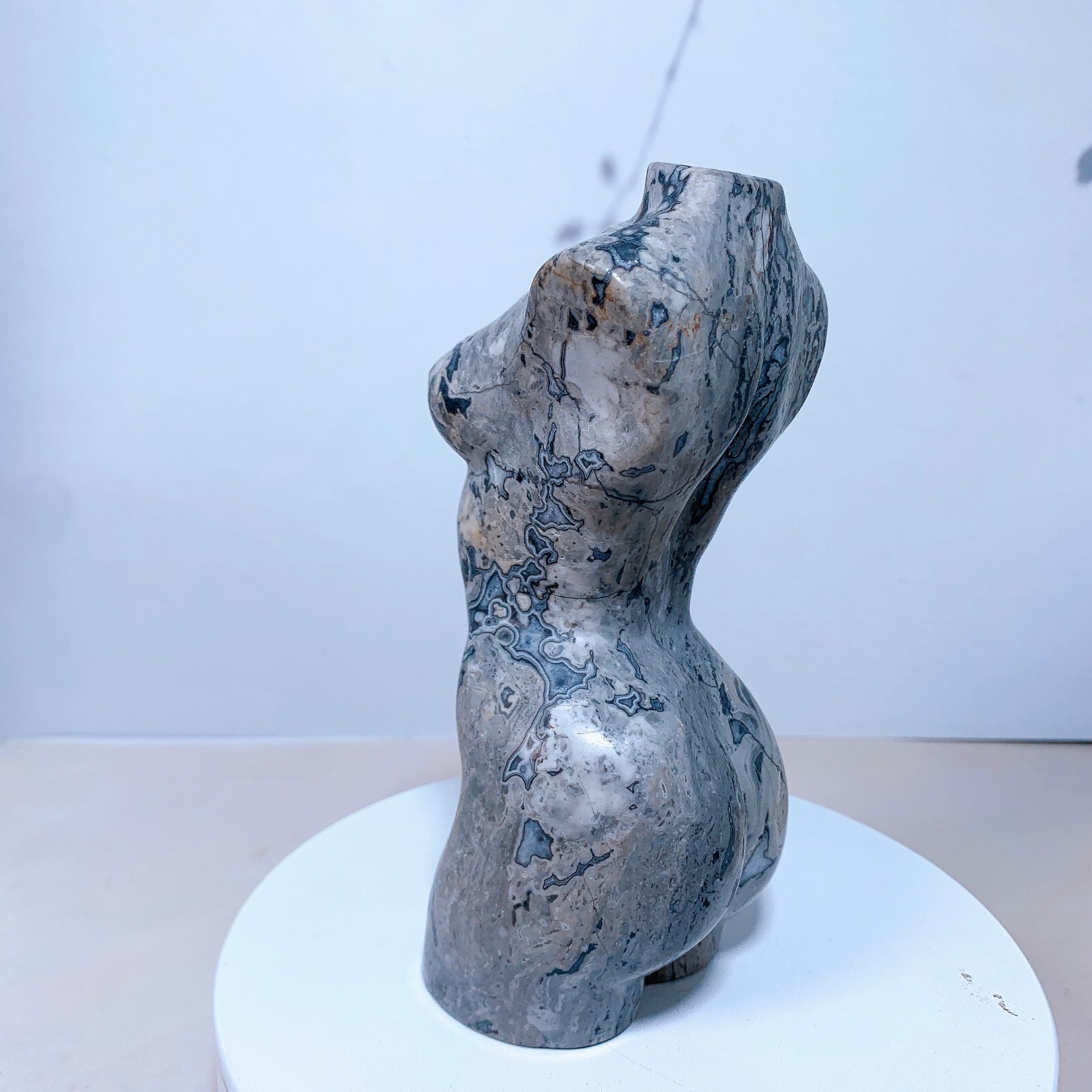 1pc Natural Guohua stone goddess Crystal woman body carving Home decoration