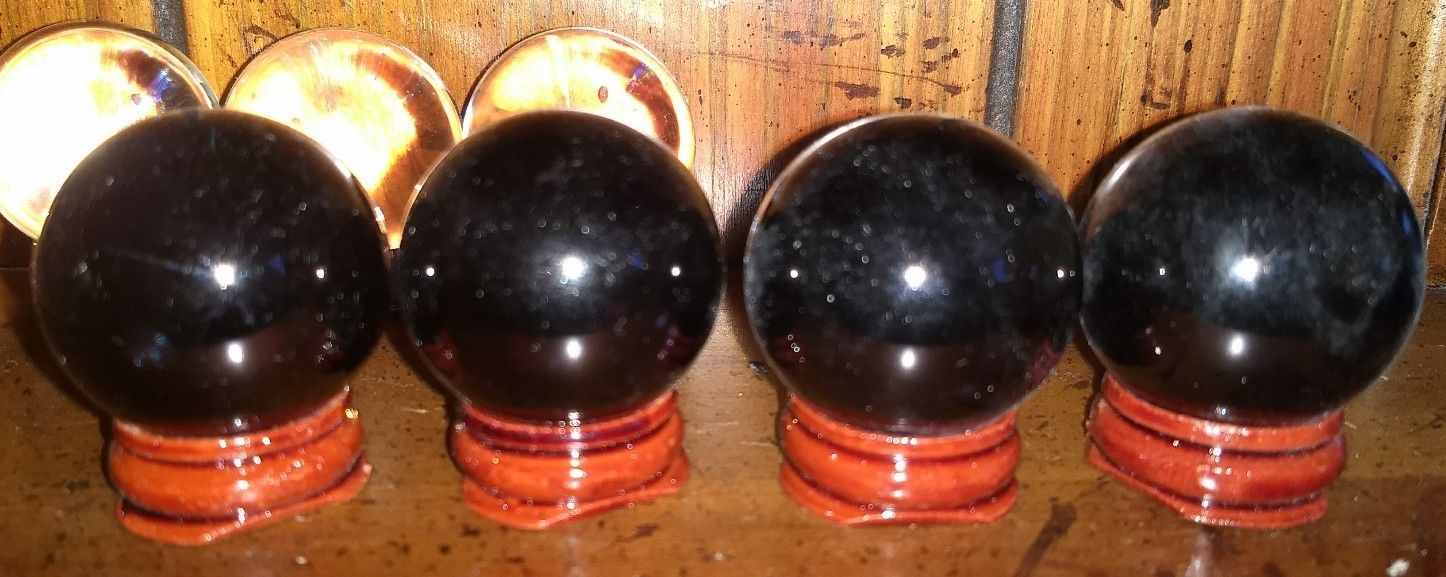 CRYSTAL BALL w STAND – magic feng shui 40mm photography sphere cosplay healing