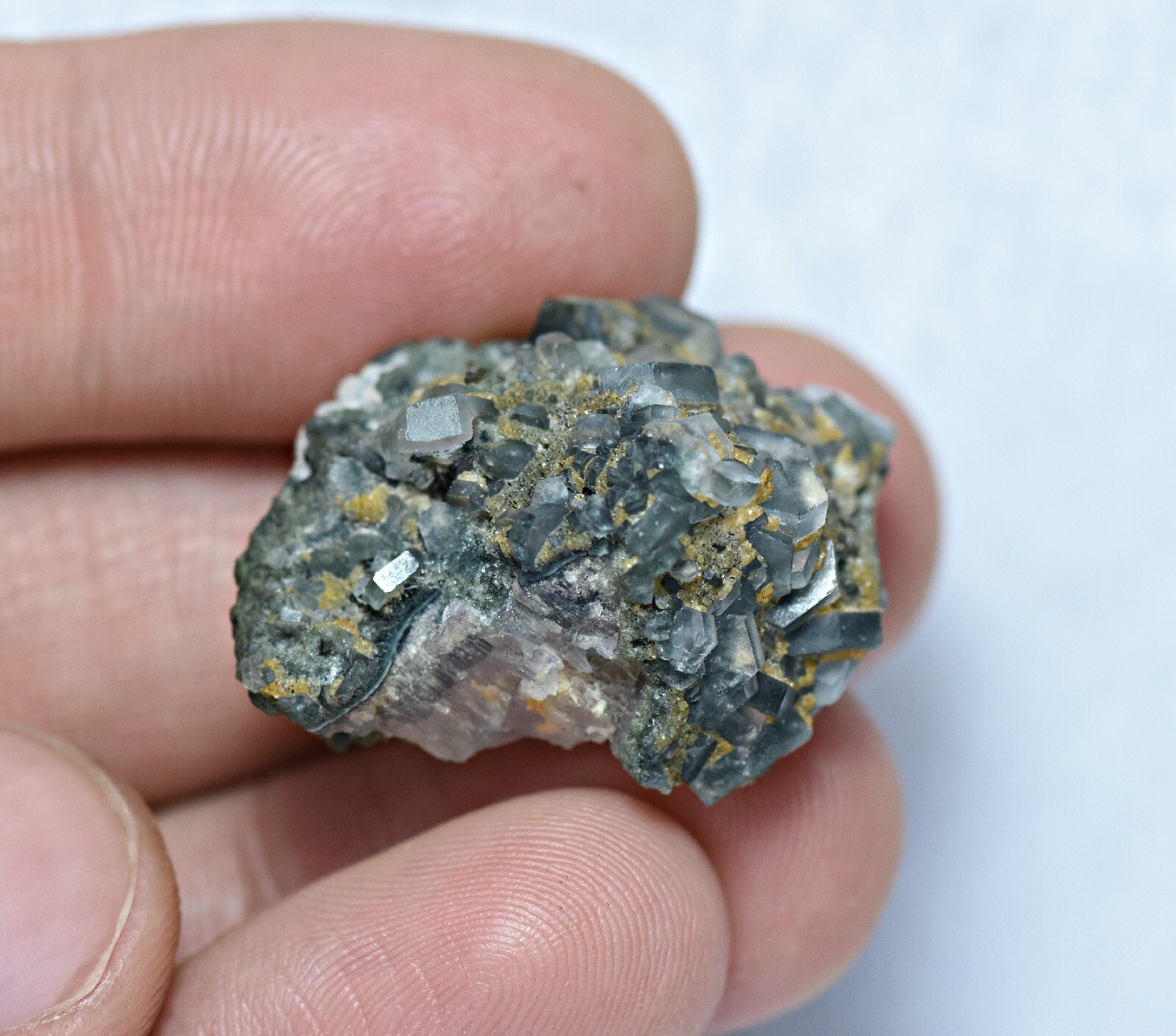 43 CT Rare Vorobyevite Beryle Crystals W/ Pink Kunzite and Tourmaline On Matrix