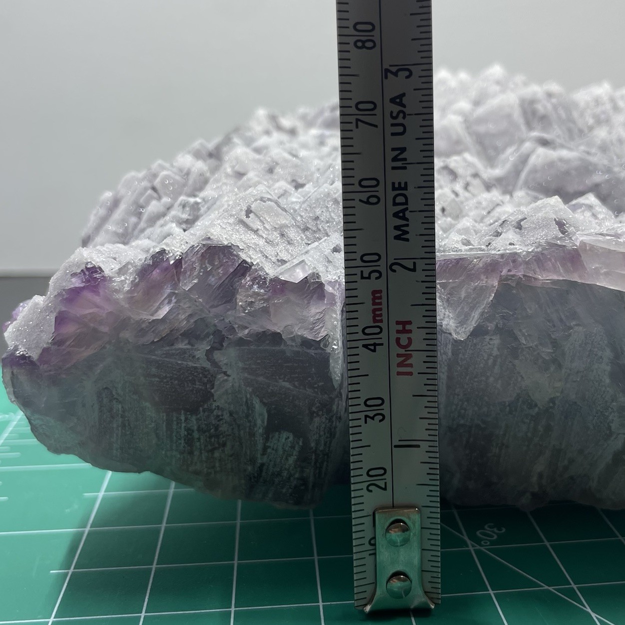 Fluorite Specimen Coated in Drusy Quartz – Cubic Clusters, China Over 5lbs Large