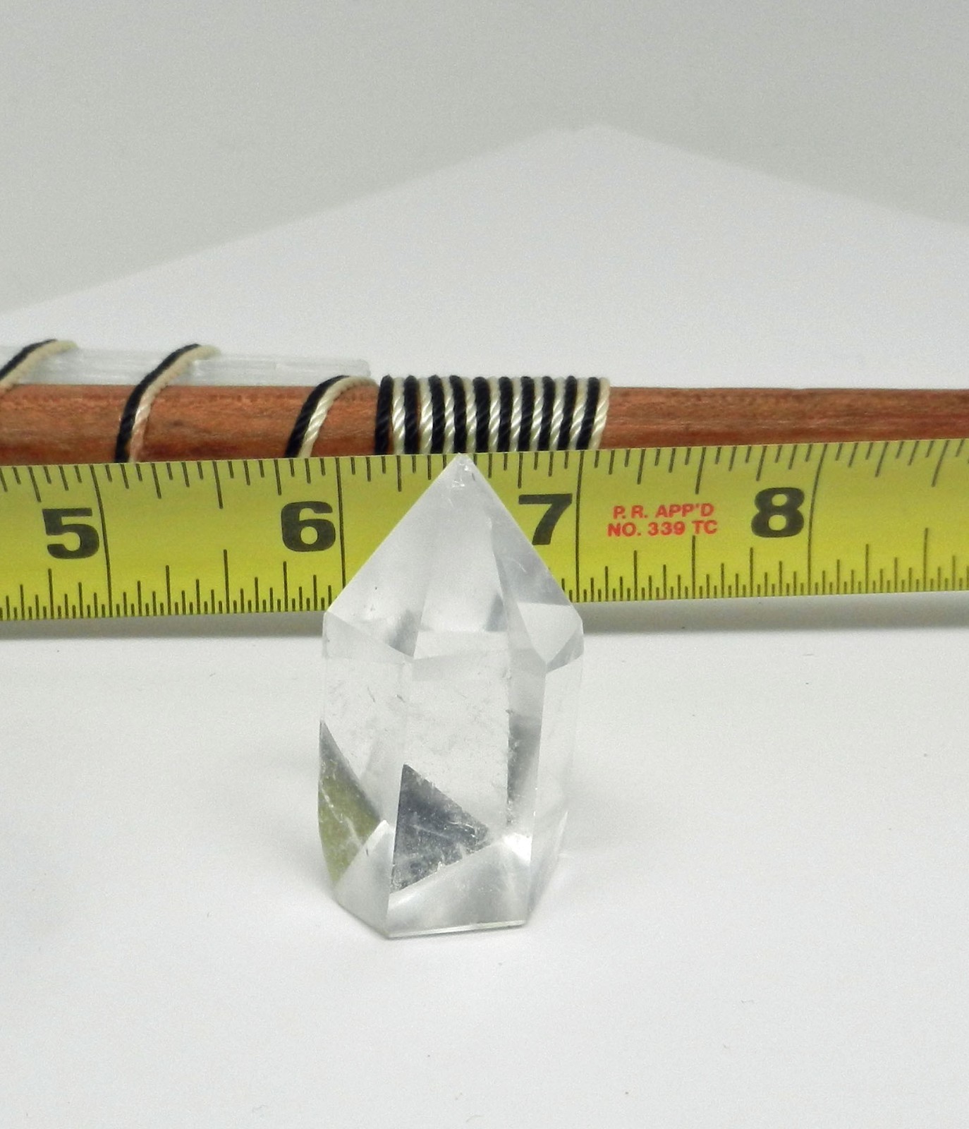 Handmade Selenite Crystal Wood Magic Manifestation Alter Wand Wiccan Witch