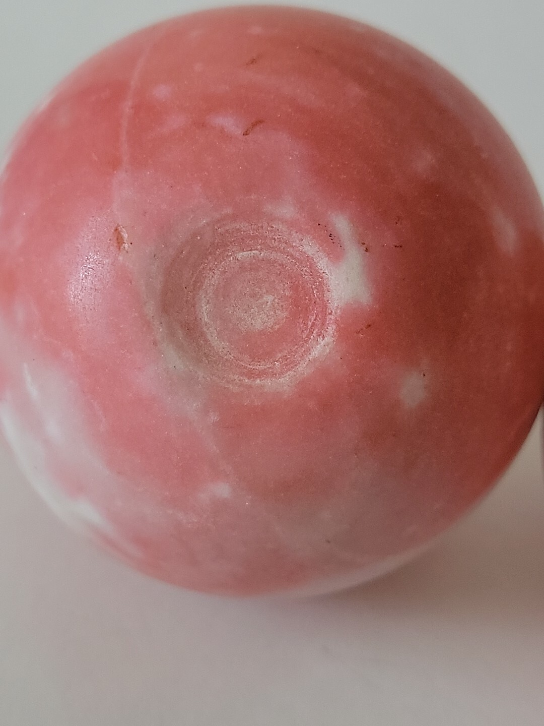 2 Vintage Pink Opal Alabaster Quartz Marble Stone Sphere Ball Orbs 2 3/8″