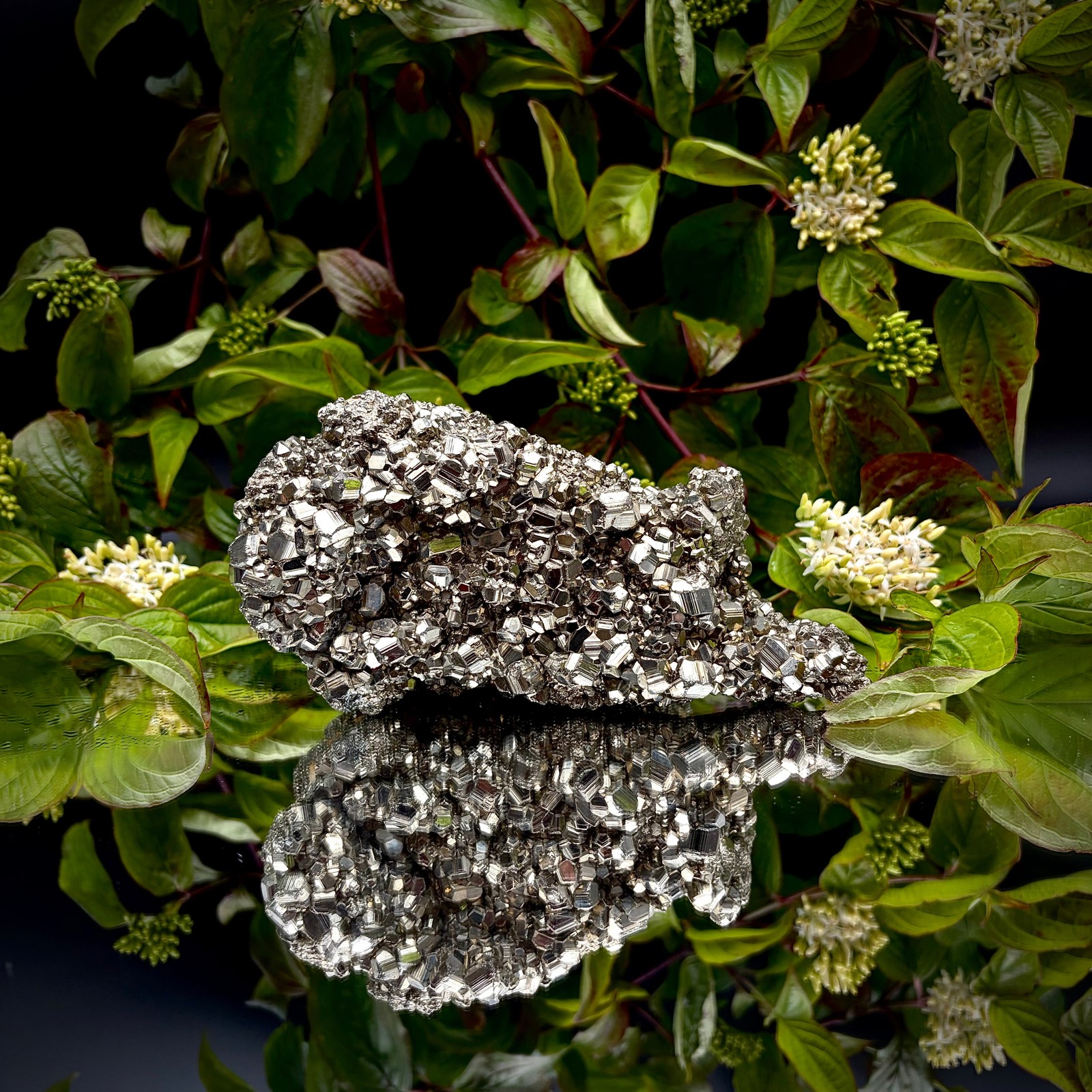 Large High-Grade AA Peruvian Pyrite Crystal Cluster #50 | Collectors Peruvian