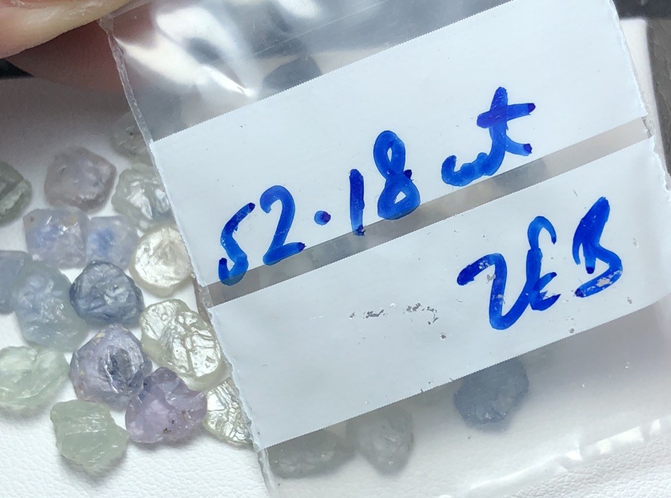 R52.18 Crt/ Natural Rare Umba Sapphire Record Keeper Natural Formation No Polish