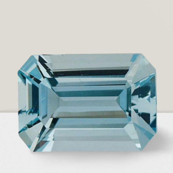Aquamarine Octagon Cut Gemstone 1.20 Cts – 8×6 mm Flawless Loose Gem