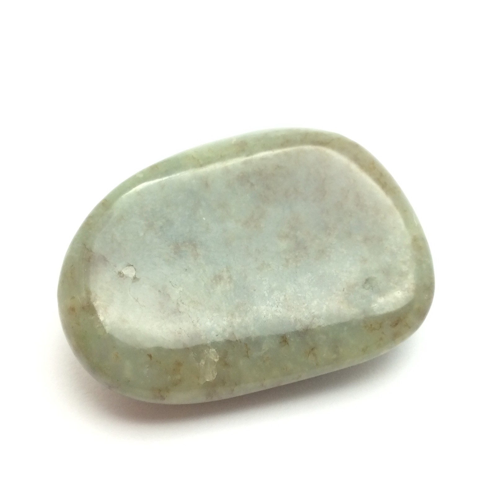 Siberian Jade Pebble Honey Green Nephrite Jade Vitim River Siberia Russia #15