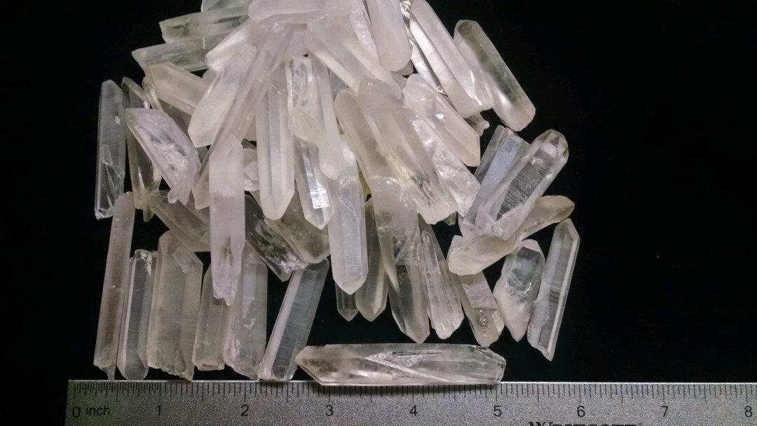 1/2 lb Natural Rough Small Fine Quartz Crystal Points 40-90 Stones Specimen Gems