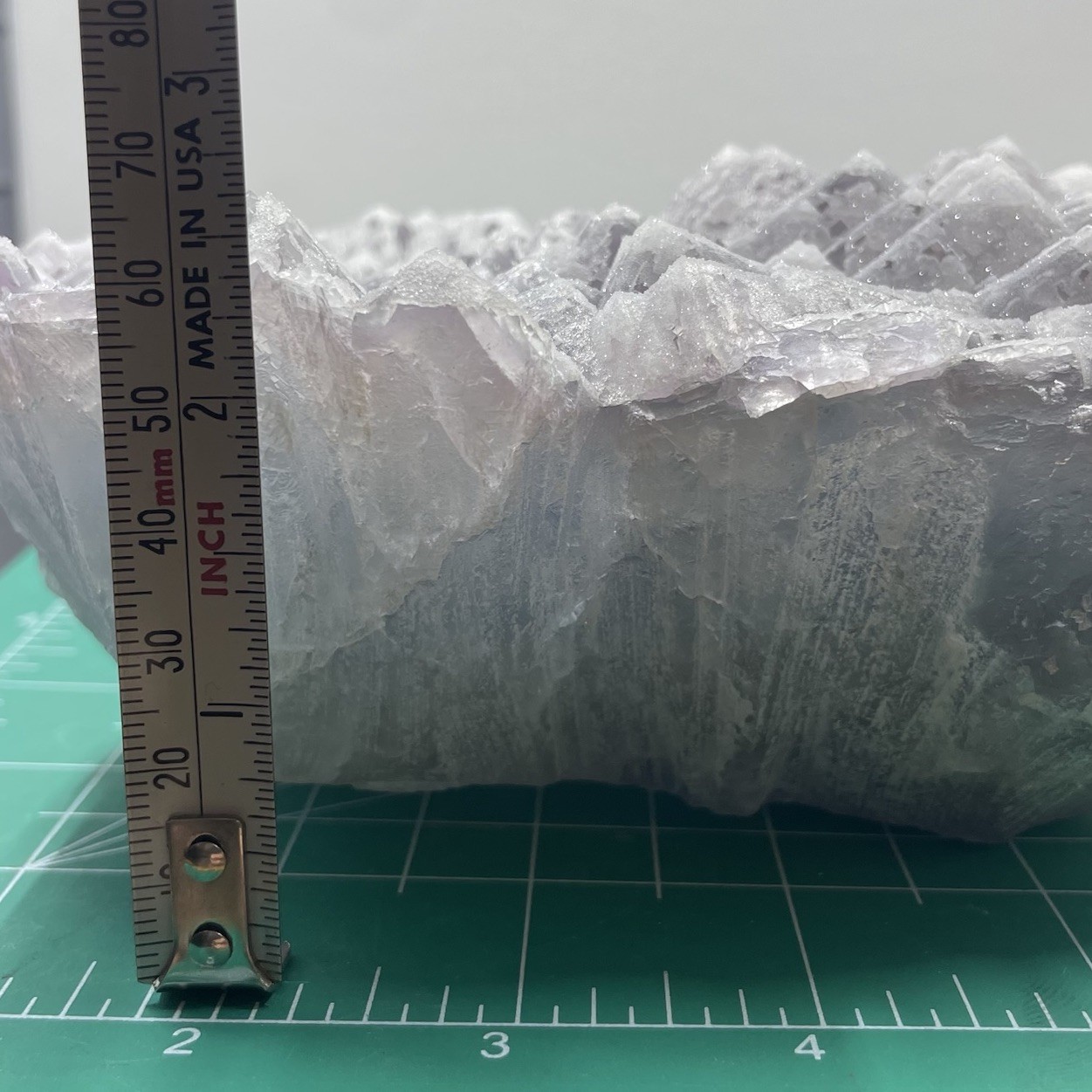 Fluorite Specimen Coated in Drusy Quartz – Cubic Clusters, China Over 5lbs Large
