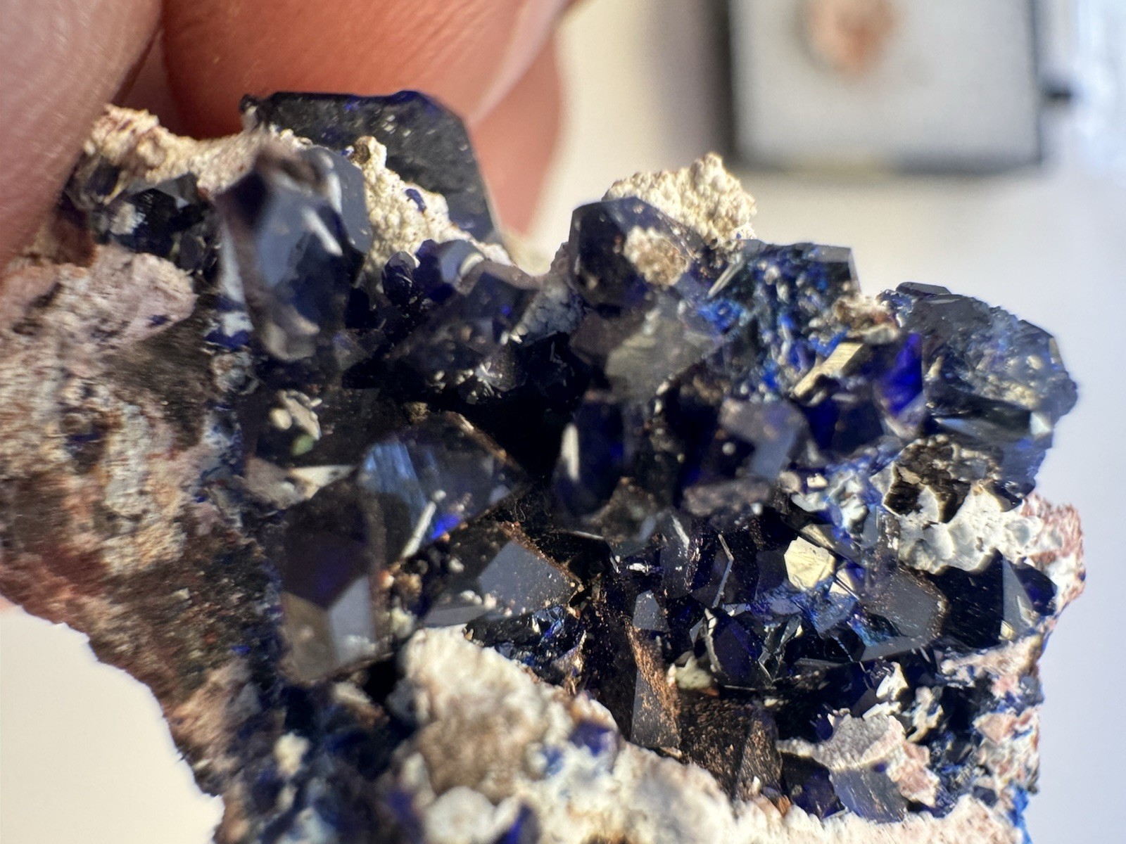 Morenci Azurite Thumbnail, Excellent Color, Glassy Luster, Thumbnail