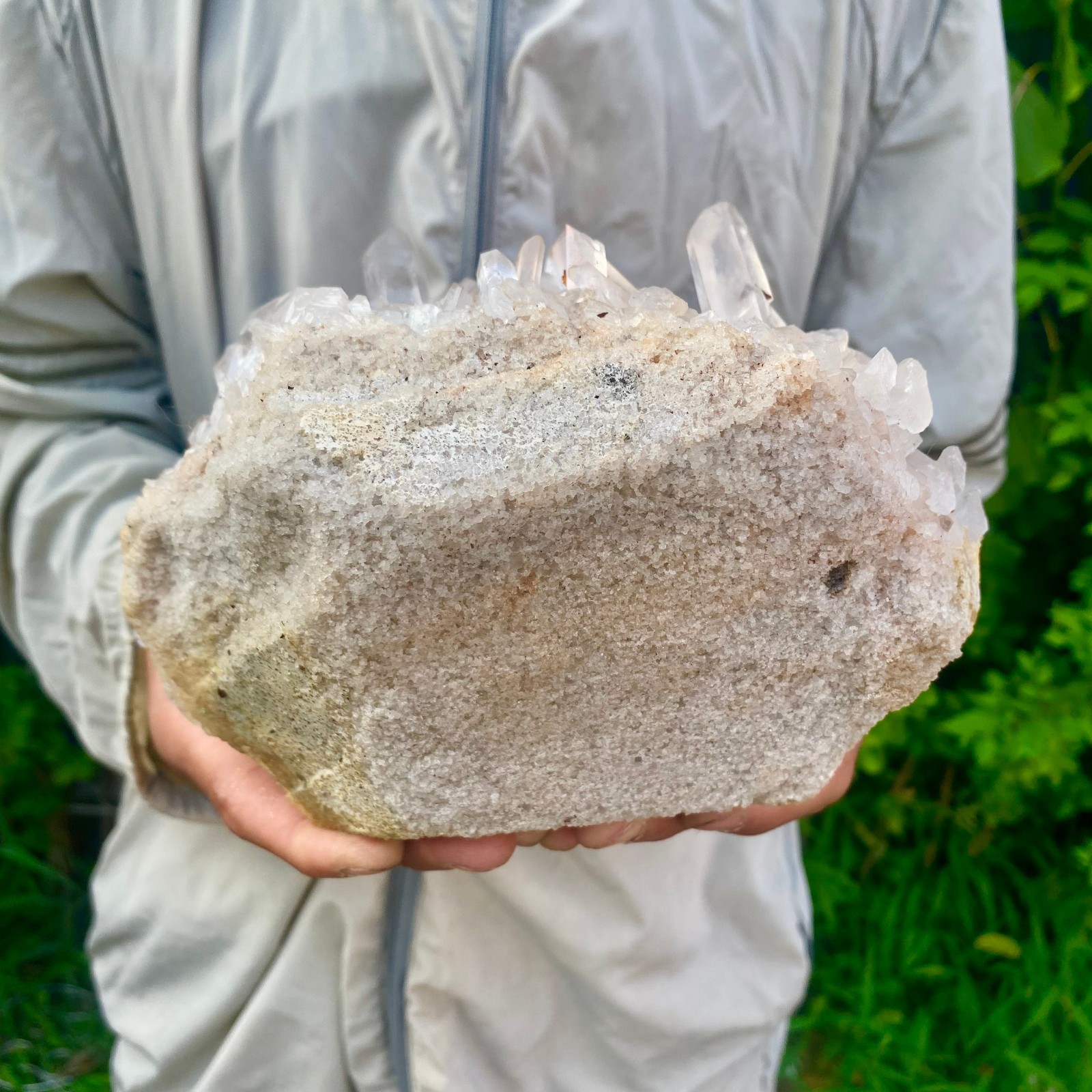 5.51LB Large Natural Clear White Crystal Quartz Cluster Energy Healing Specimen
