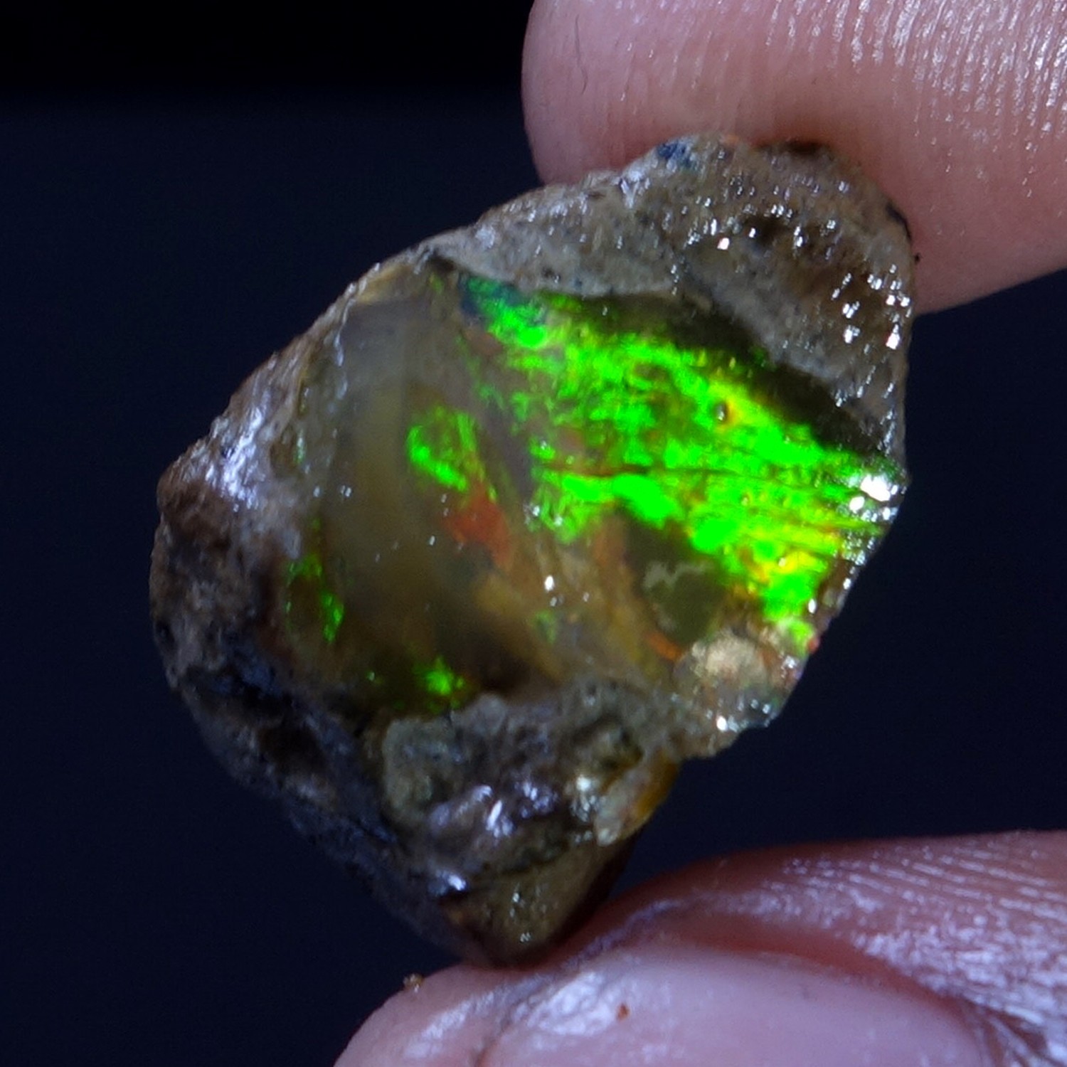 16.00 Cts 100% Natural Welo Fire Ethiopian Oil Opal Rough Cab Gems Ring Nacklace