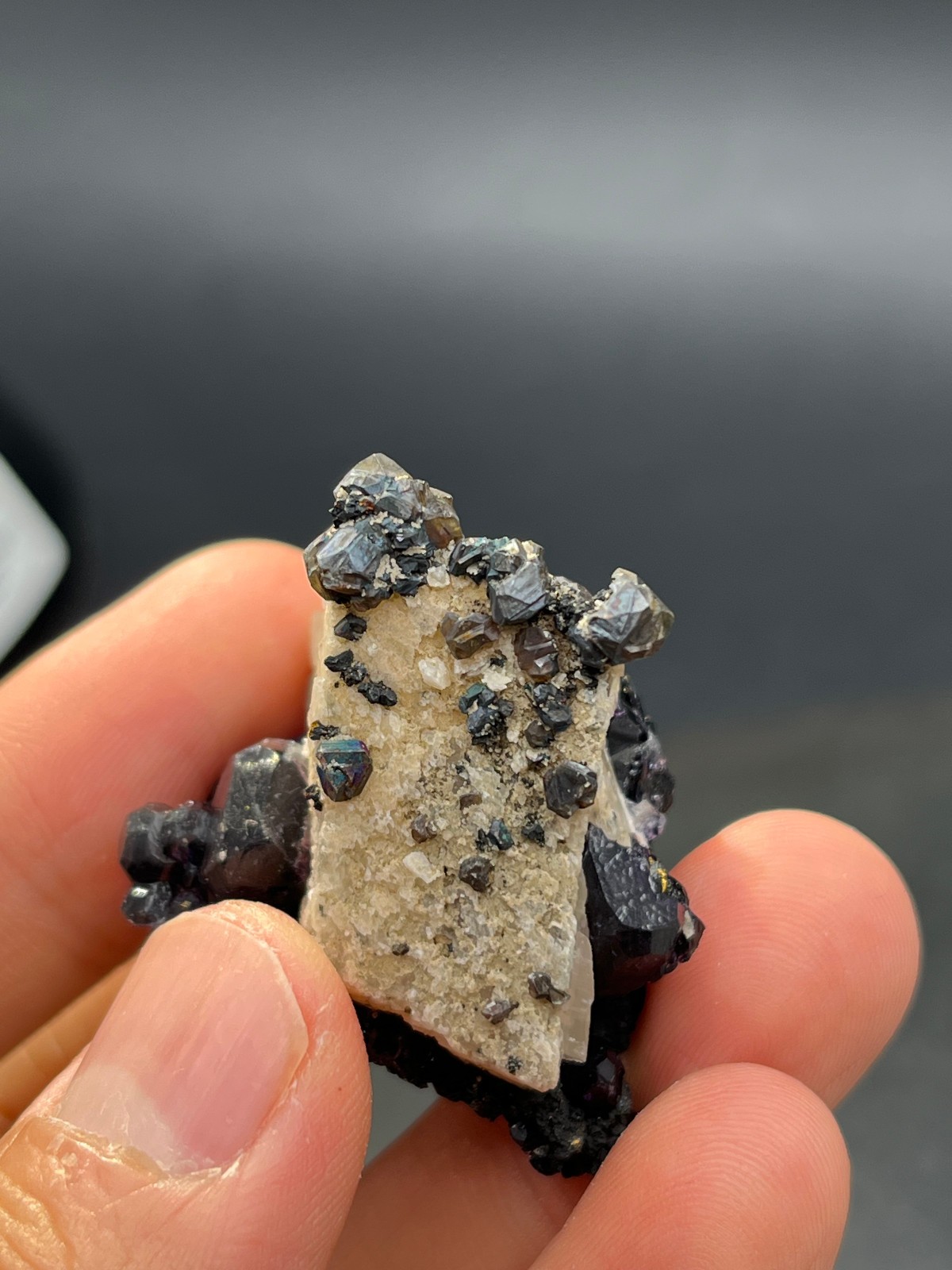 33g Fluorite With Marmatite From Huanggangliang No.2 Area Inner Mongolia China