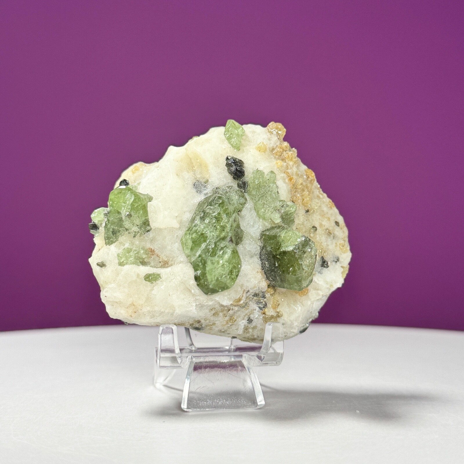 Diopside Crystal, Chrome Diopside, Green Diopside, Mineral Specimen