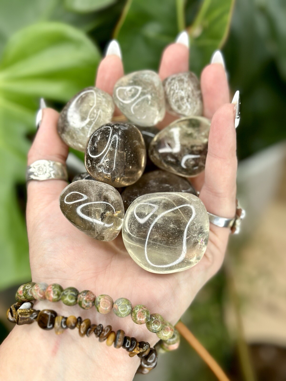 Smoky Quartz Tumbled Crystal Stones, 1/2 inch to 2 inch, Grade AAA+