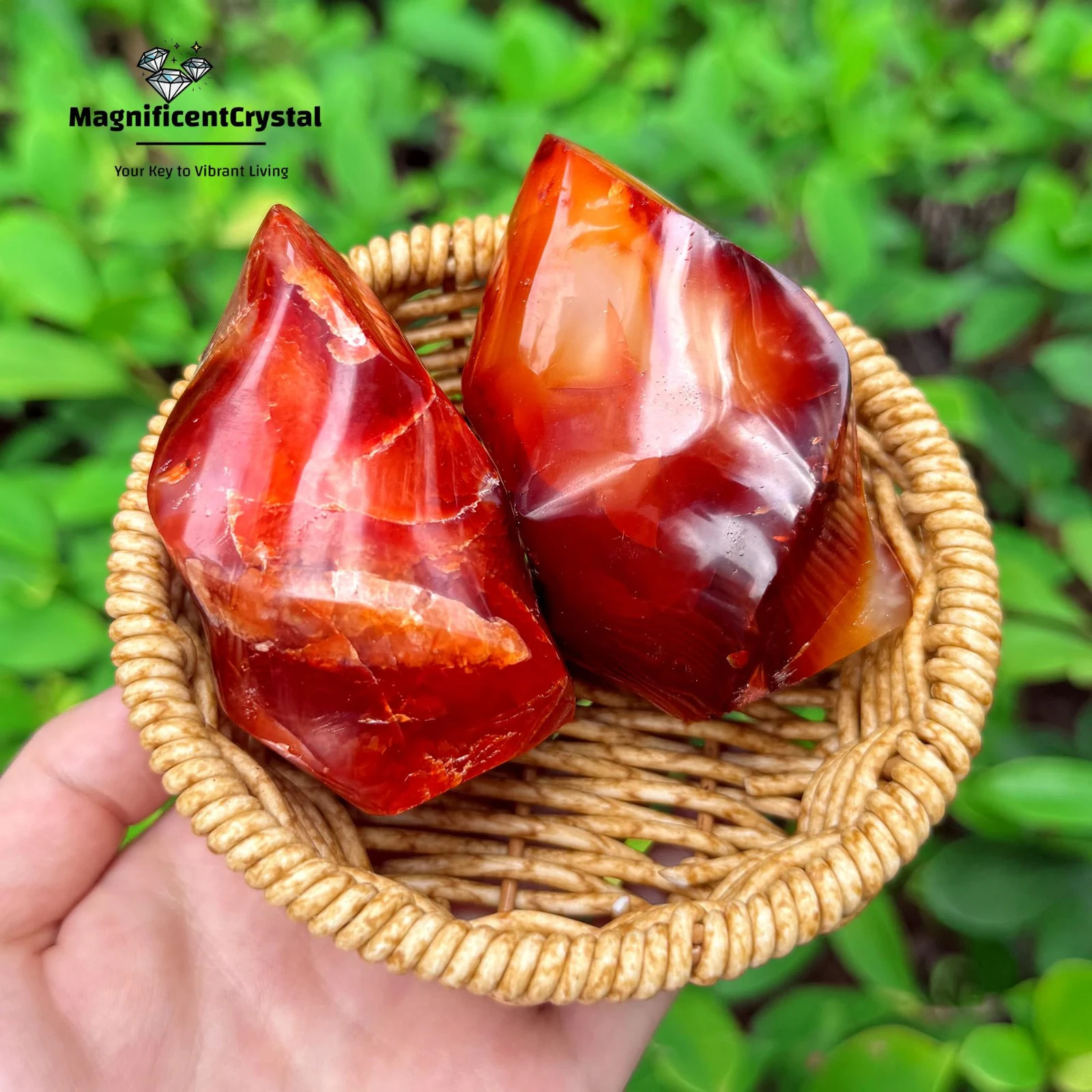 100G Genuine Carnelian Crystal Flame Tower Reiki Sacral Chakra Healing Red Stone