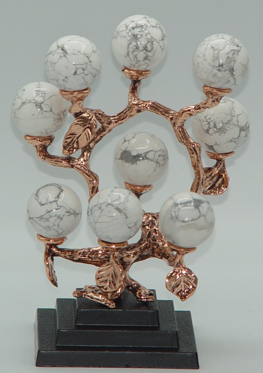 Metal Crystal Sphere Display Tree Stand • 5/ 7/9 Cup Branch Holder Mini Sphere