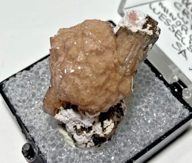 Exquisite VERY Rare Poldervaartite (Olmiite variety) & minor Calcite. S.A.