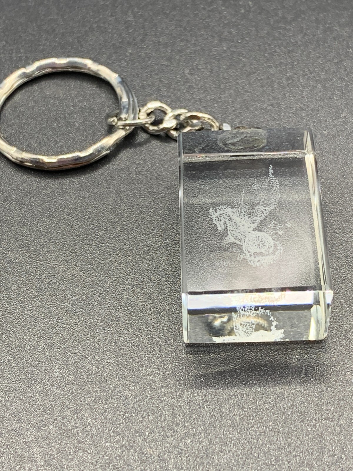 3D Laser Etched Pegasus Key Chain 1.25″ x .75″x 7/16″