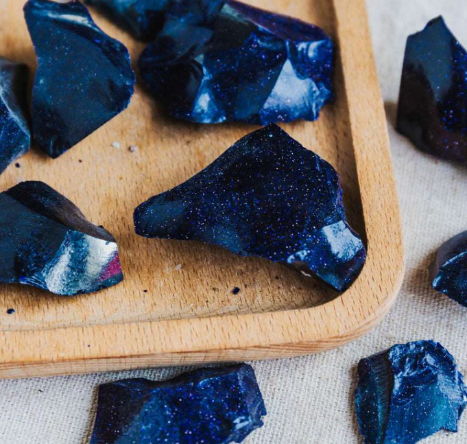 Raw Blue Sandstone Healing Crystal Rock Specimens Gift Home Decor Gifts 1Pcs