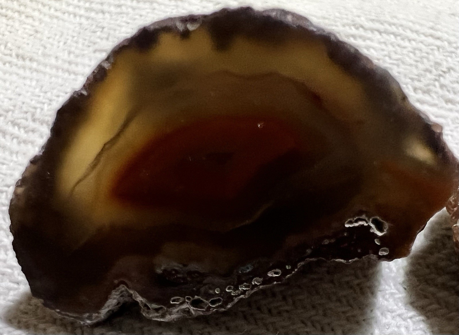 MalawiAgate/Geode HALVES Mixed Lot of 3 Banded Slices polished display specimen