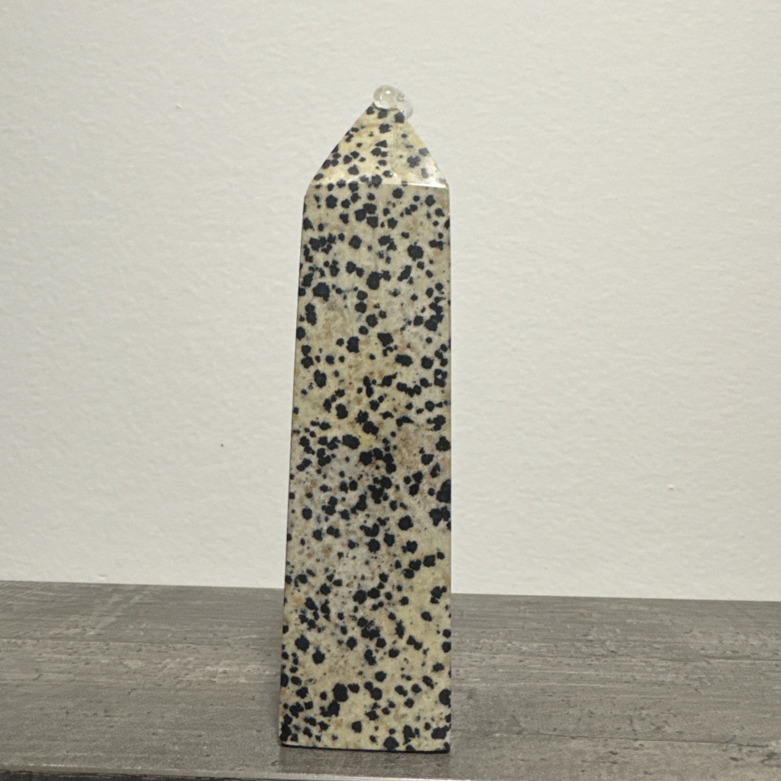 Dalmatian Jasper Crystal Tower 277 Grams 5.25”