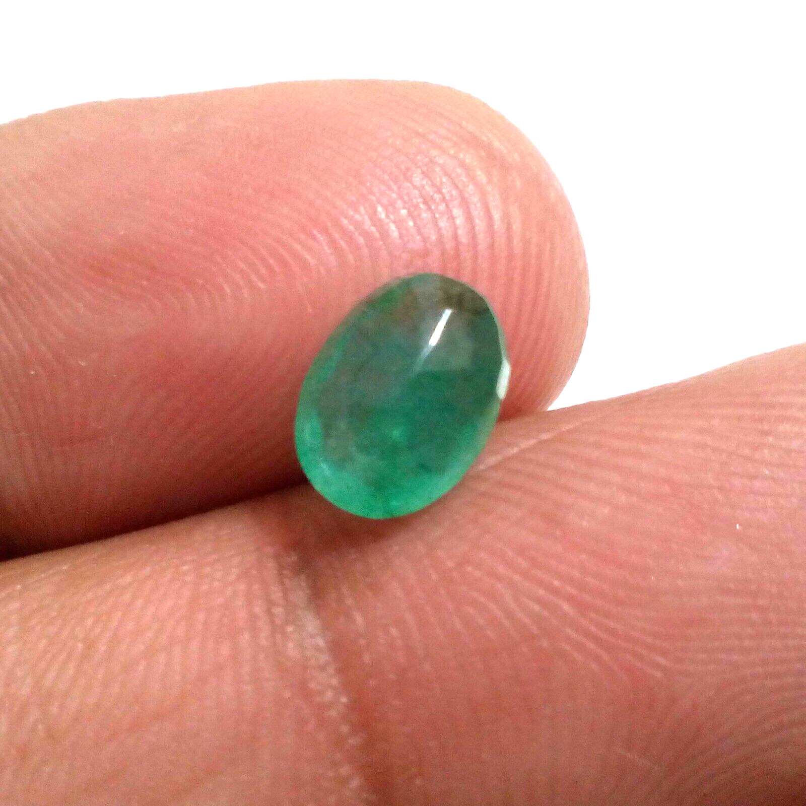Wonderful A+Zambian Emerald Oval Shape 1.95 Crt Top Green Faceted Loose Gemstone