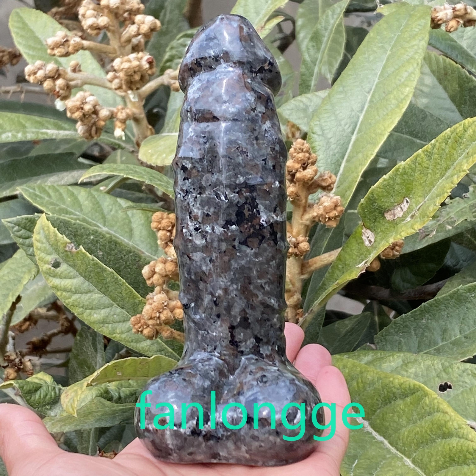 6in Wholesale Natural Yooperite male penis Quartz Crystal Carved Figurines 1pc