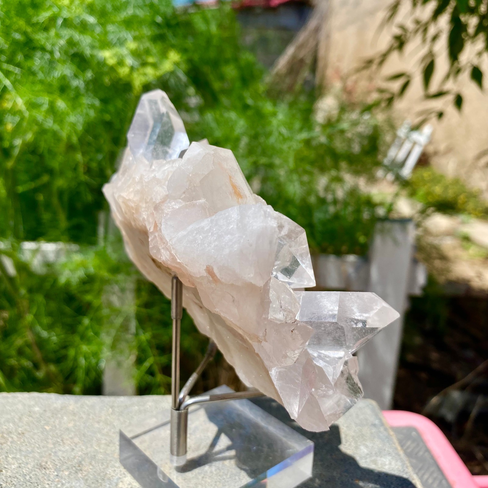 1.17LB Natural white Crystal Himalayan quartz cluster /mineralsls