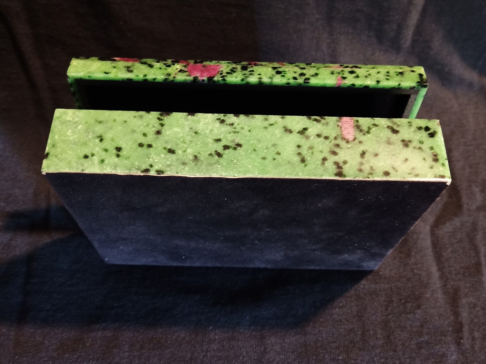 Ruby in Zoisite Box, Large 4″x6″ Mint Condition, Beautiful Color and Pattern