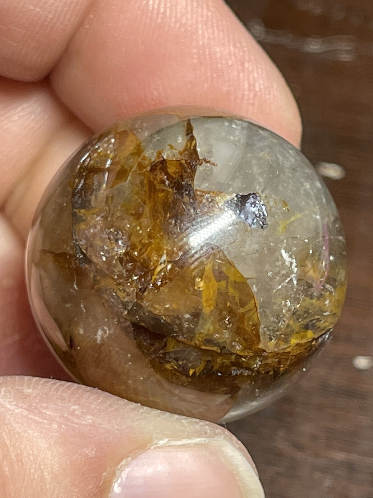Golden Healer Mini Sphere Ball Orb Marble 26.5mm 23g