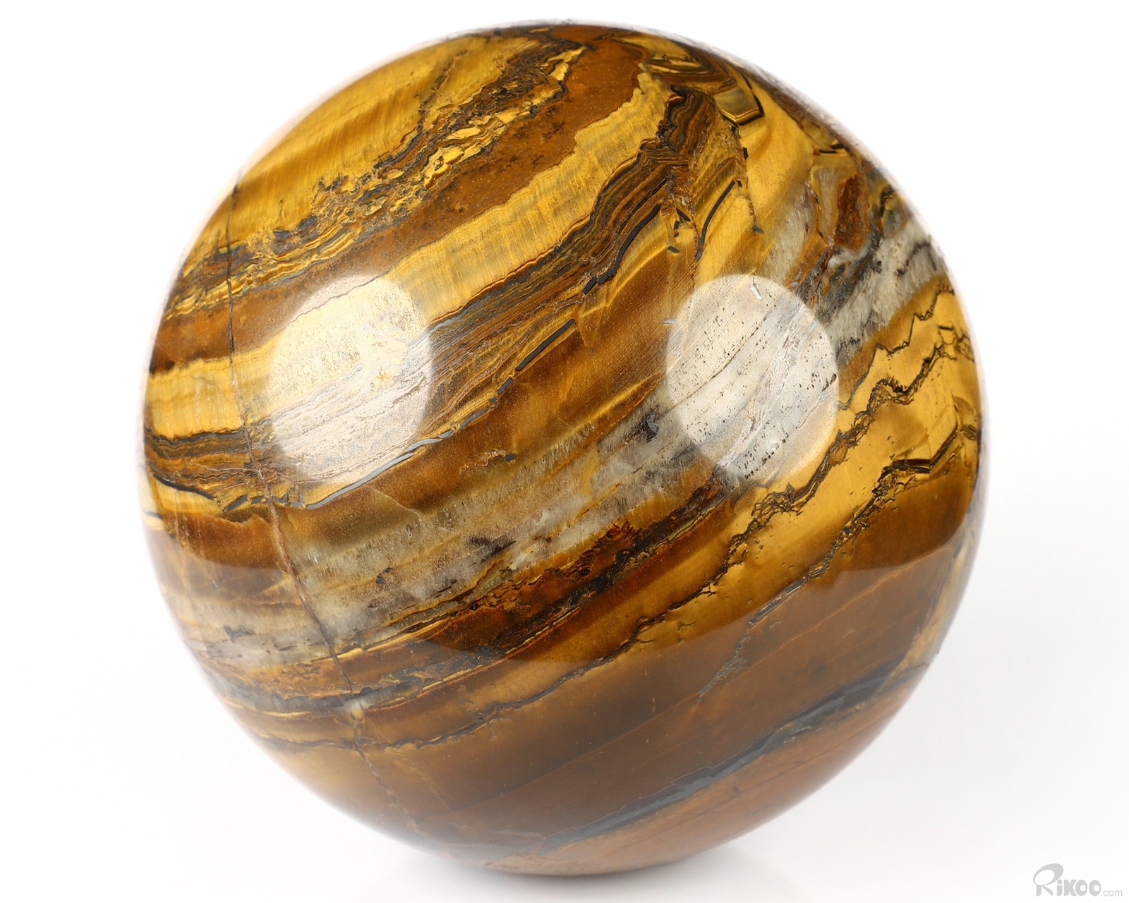 4.2″ Tiger Iron Eye Hand Carved Crystal Ball/Sphere, Crystal Healing