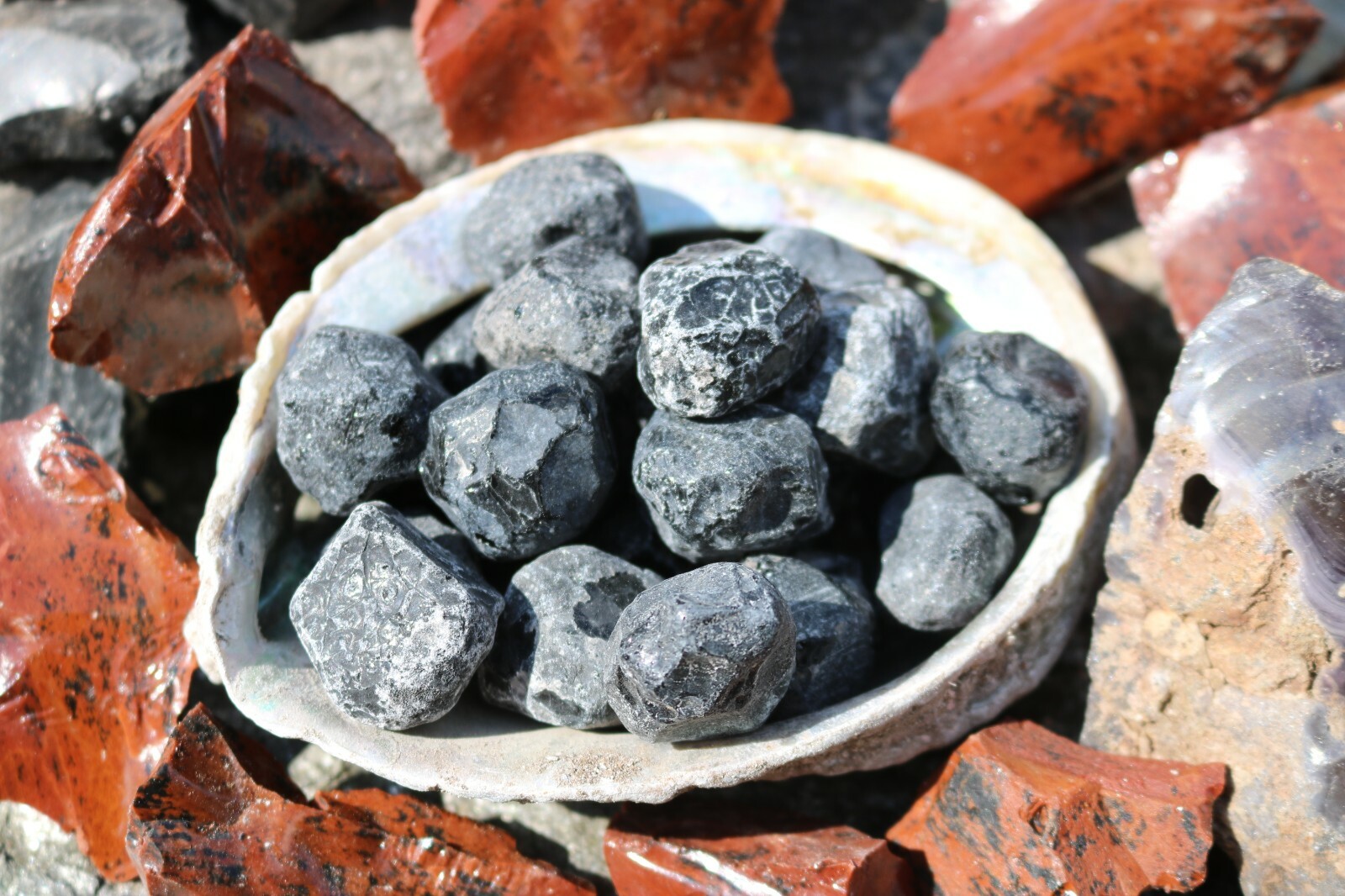 1 Lb Large Apache Tears Natural Obsidian Healing Stone US Seller FREE Ship!