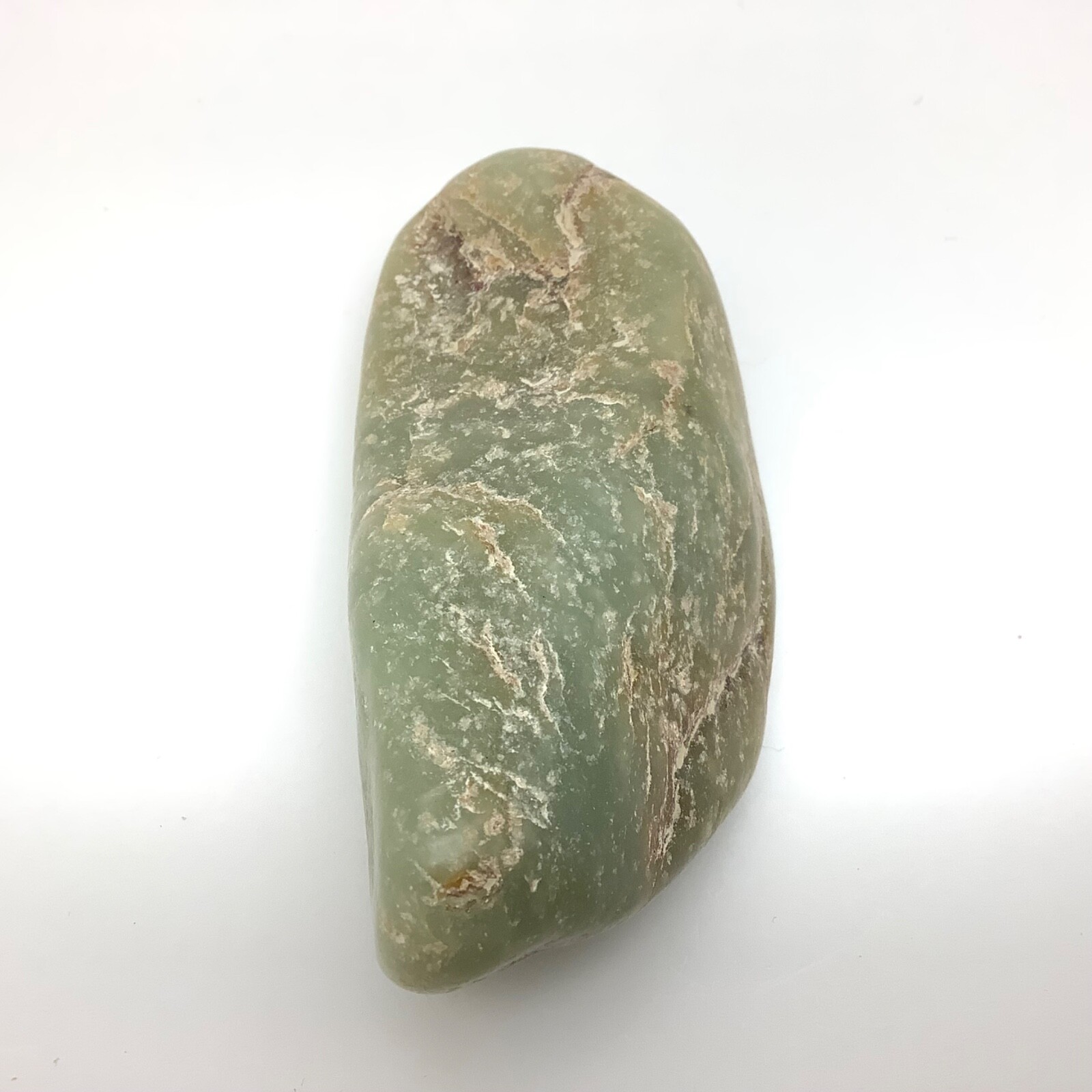 Siberian Jade Cobble Pistachio Green Nephrite Jade Stone Vitim River Siberia