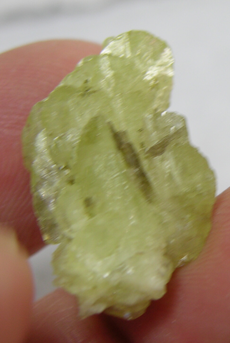 #1 16.50ct Pakistan Terminated Raw Titanite Sphene Crystal Specimen 3.30g 23mm