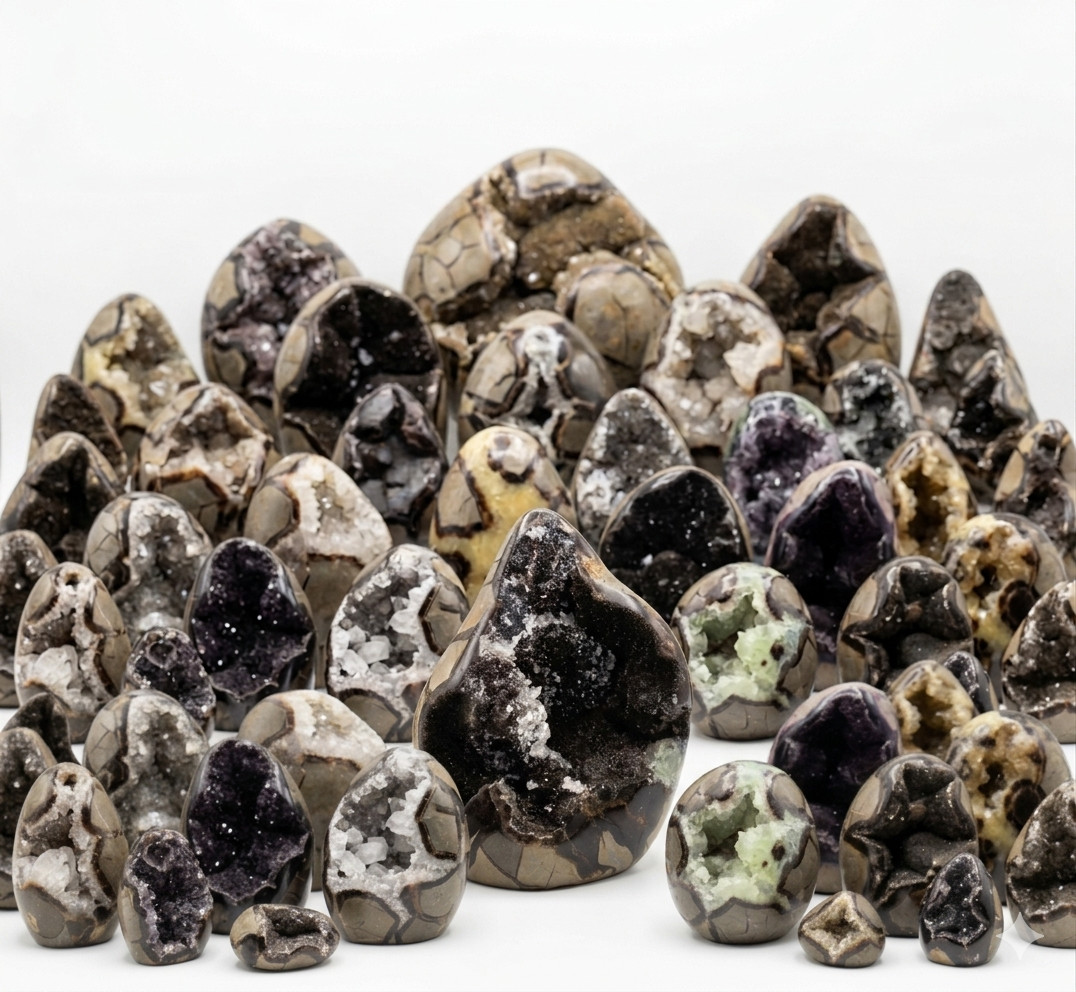 10KG (22 lb) Premium Septarian Freeforms Geode Bulk Lot.