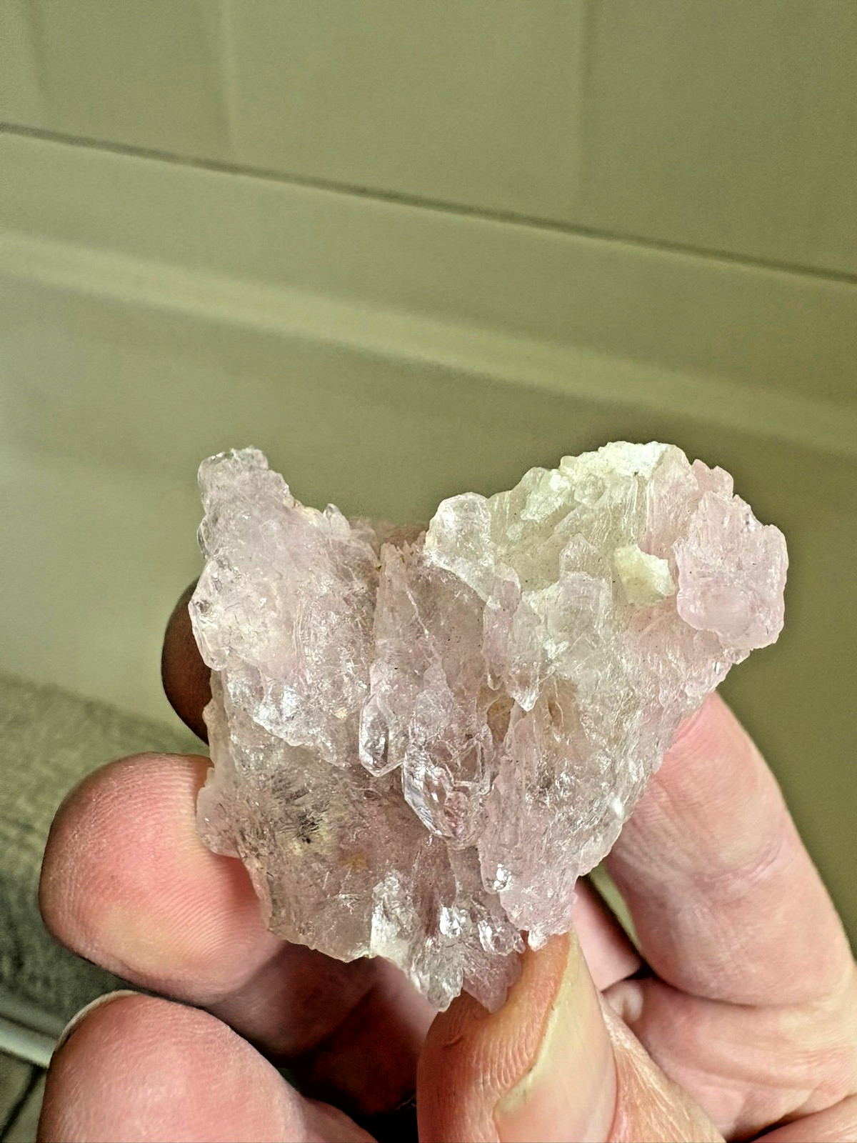 Rose Quartz, crystalline, Taquaral, Itinga, Minas Gerais, Brazil