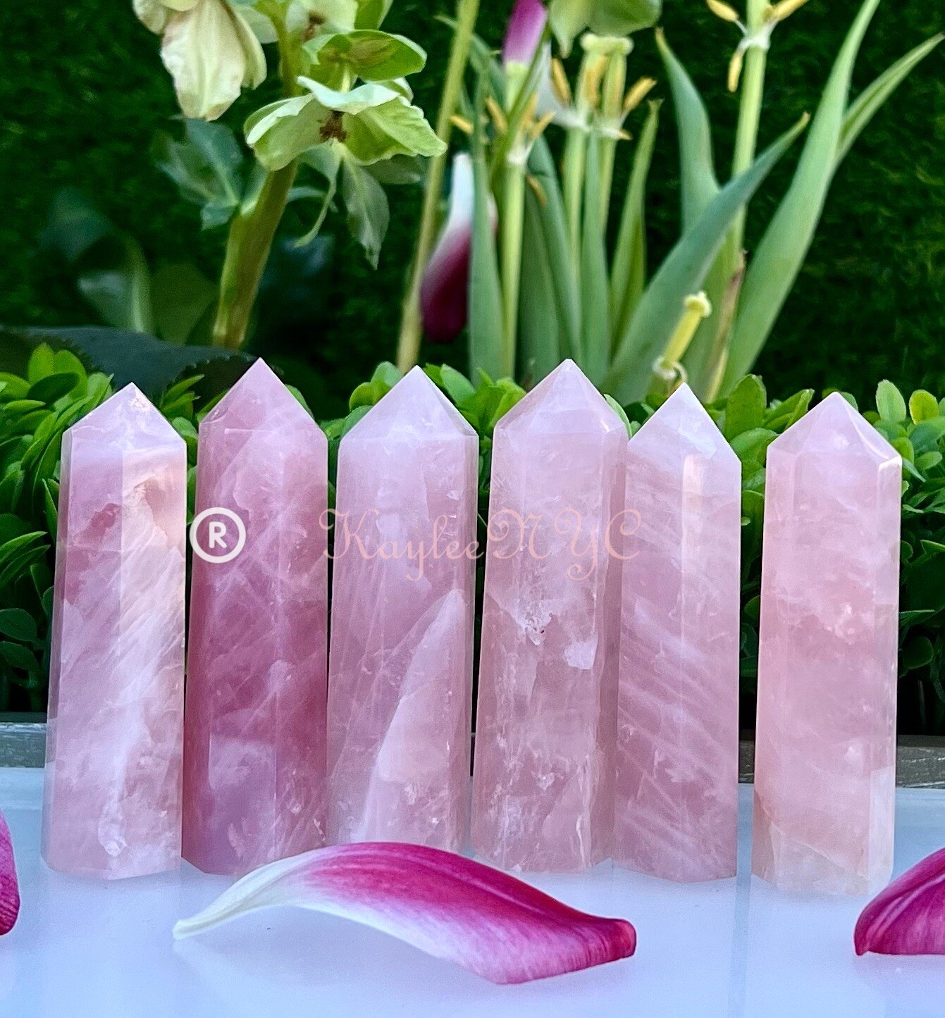 Wholesale Lot 1 Lb Natural Rose Quartz Obelisk Tower Point Crystal Natural