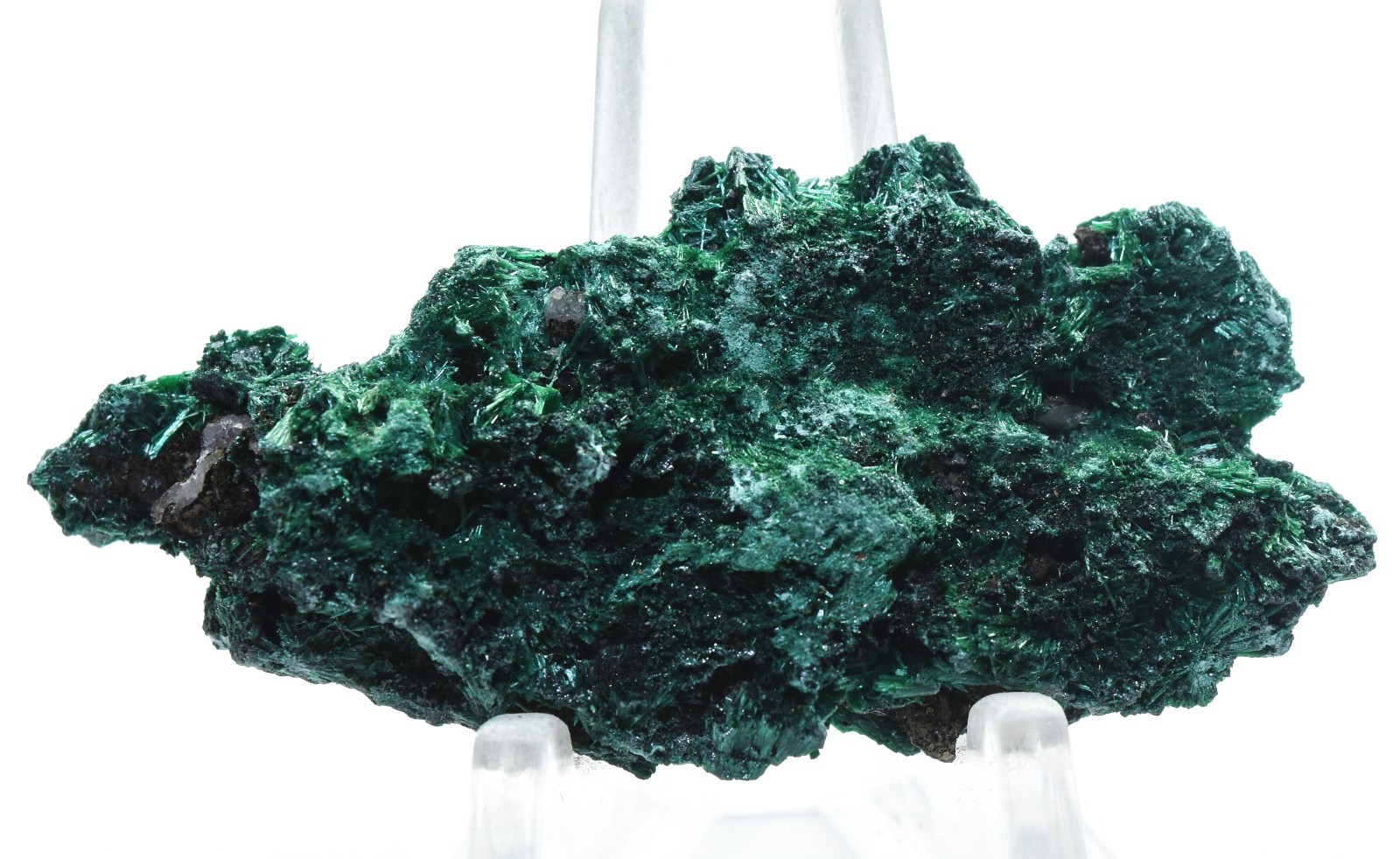 60ct Fibrous Green Malachite w/ Inclusions Crystal Mineral Cluster Rough – Congo