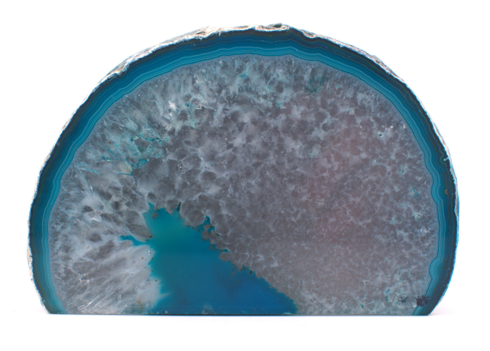 Dyed Polished Agate w/Cut Base 4″/652 Grams