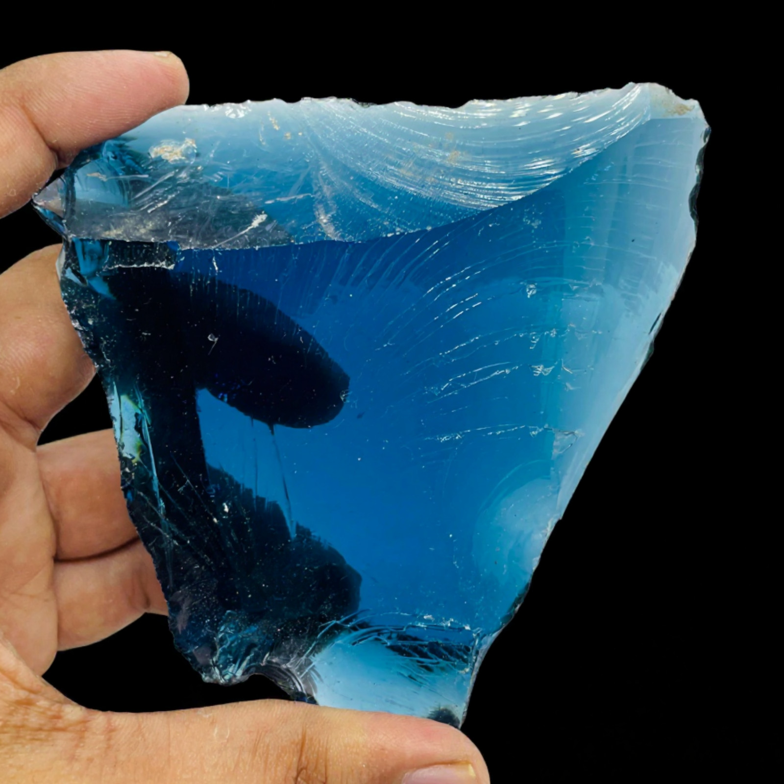 Premium 550-650CT Raw Blue Obsidian Crystal | Natural Rough Gemstone for Energy