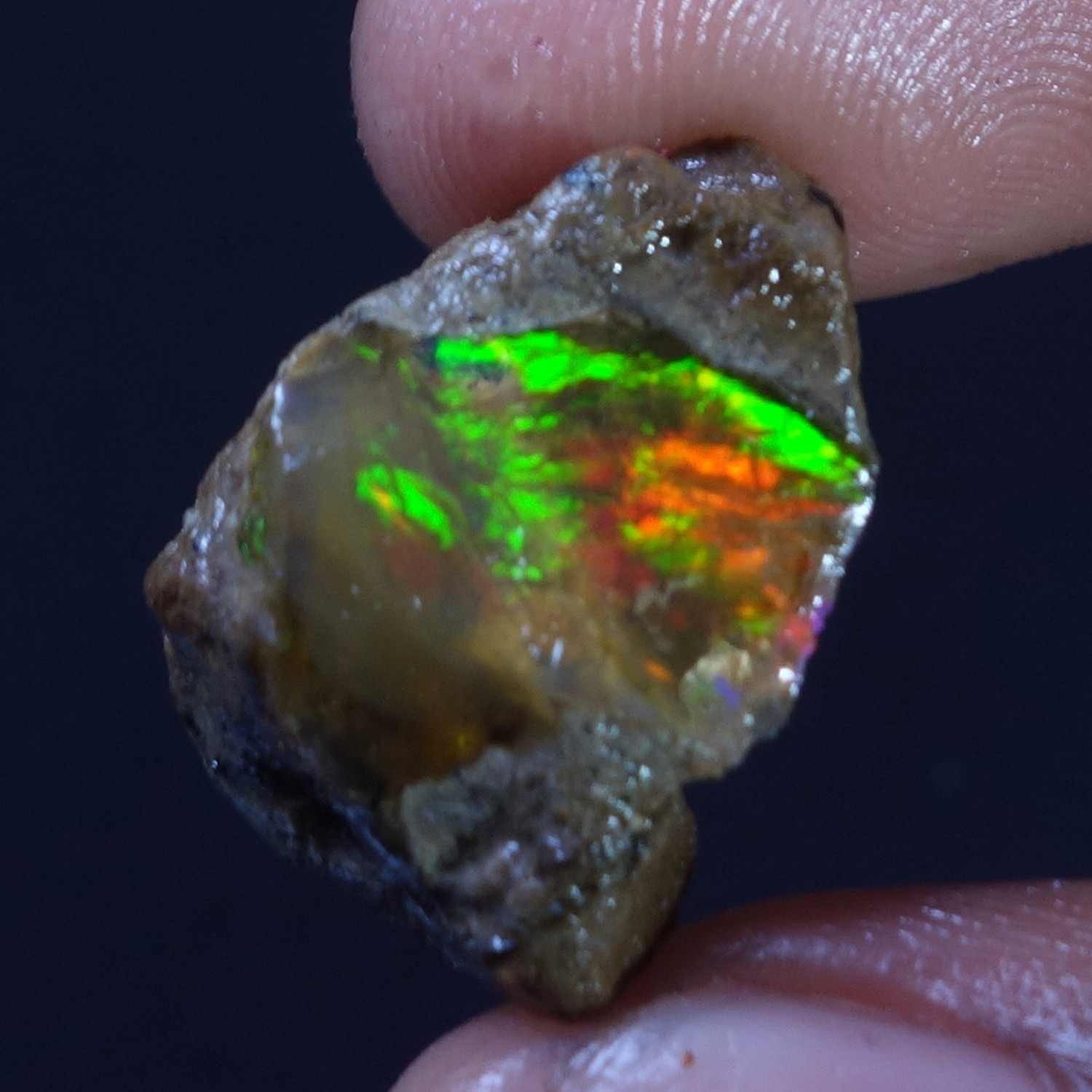 16.00 Cts 100% Natural Welo Fire Ethiopian Oil Opal Rough Cab Gems Ring Nacklace