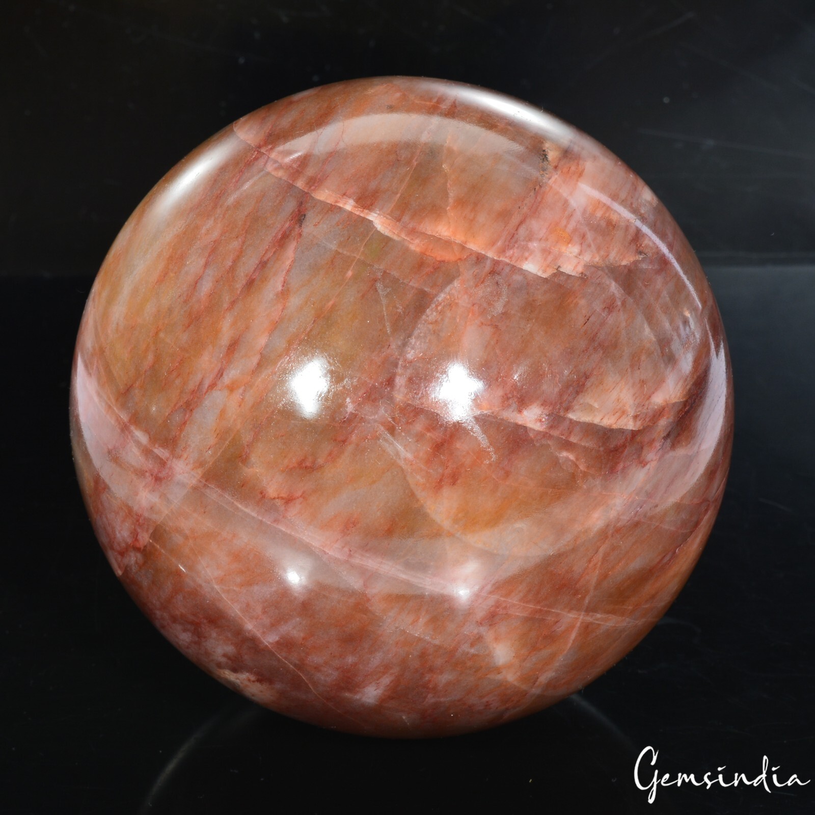 2 Kilo Red Jasper Sphere – Large Crystal Ball for Healing & Energy Decor 4.4 in