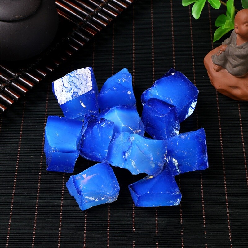 Raw Rough Blue Opalite Rocks Crystal Mineral Chunks Specimens Home Healing 1PC