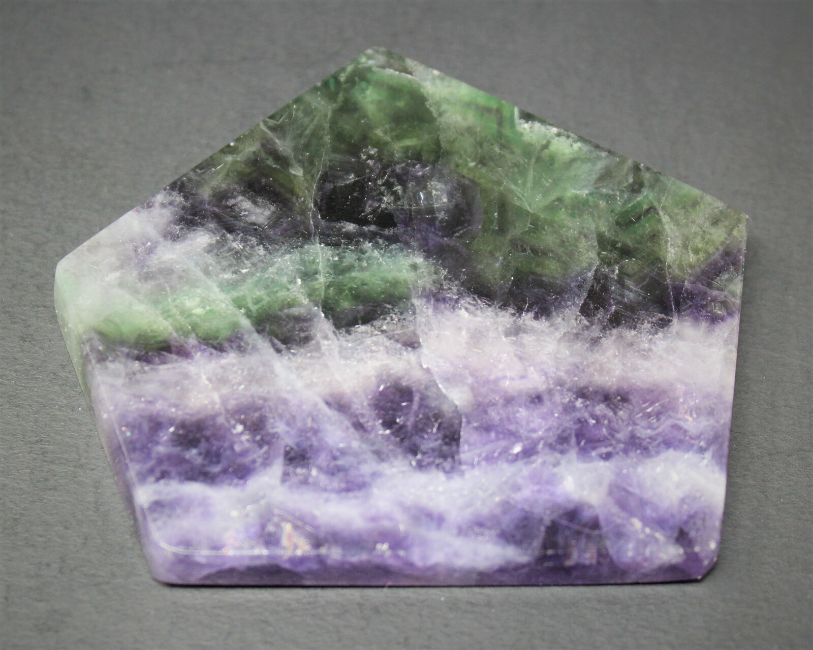 Fluorite Slab: Medium 1.5-2″ Beautiful Polished Fluorite Slice, Fluorite Crystal