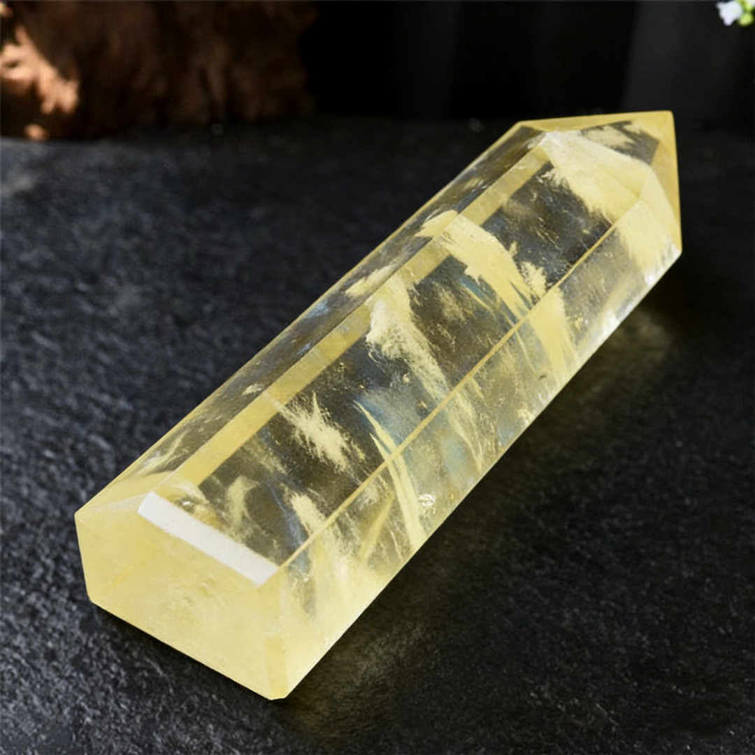 Large Natural Citrine Quartz Healing Big Crystal Jumbo Tower Point Wand Obelisk