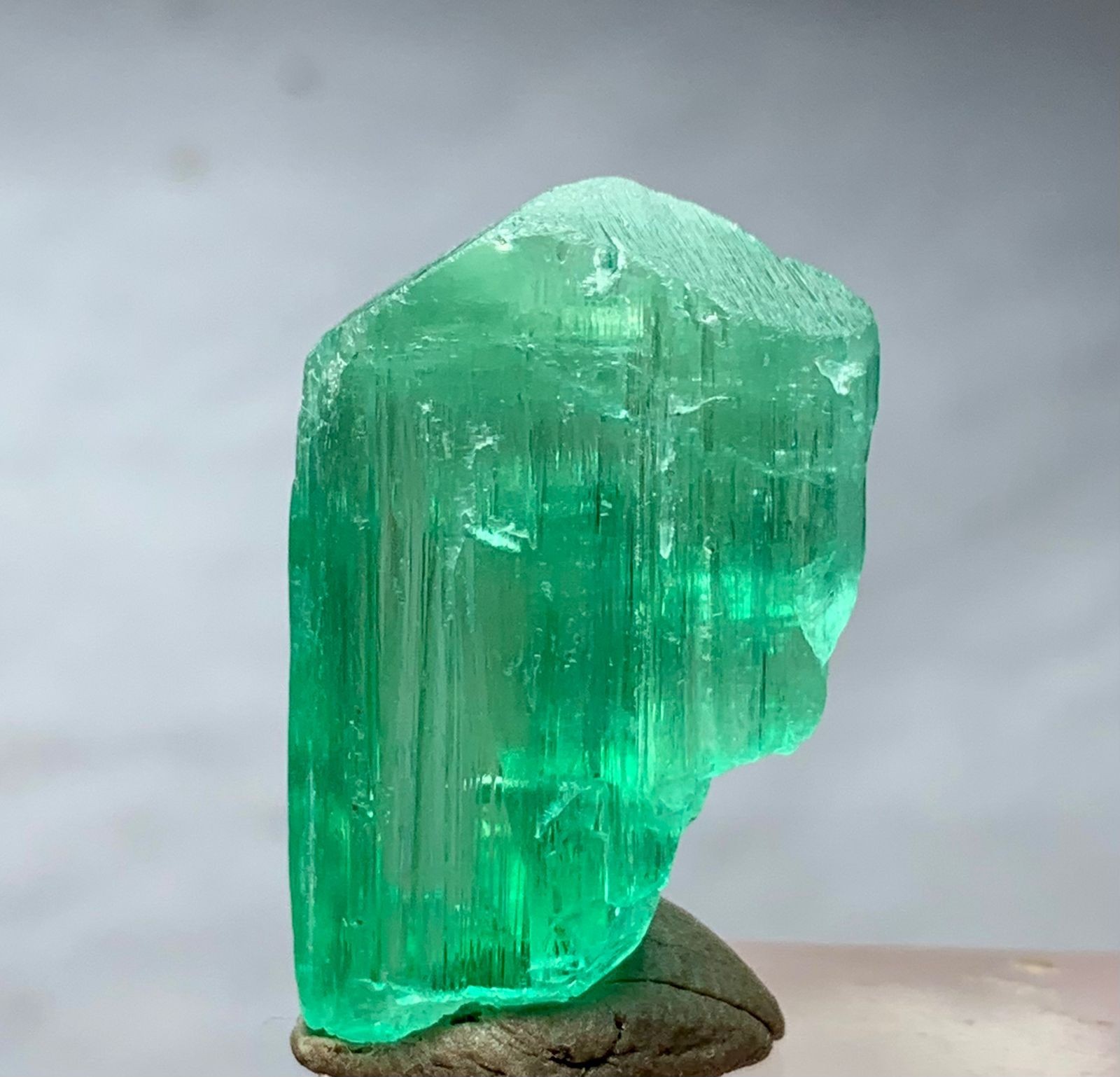 40 Carat Green Kunzite Crystal From Afghanistan