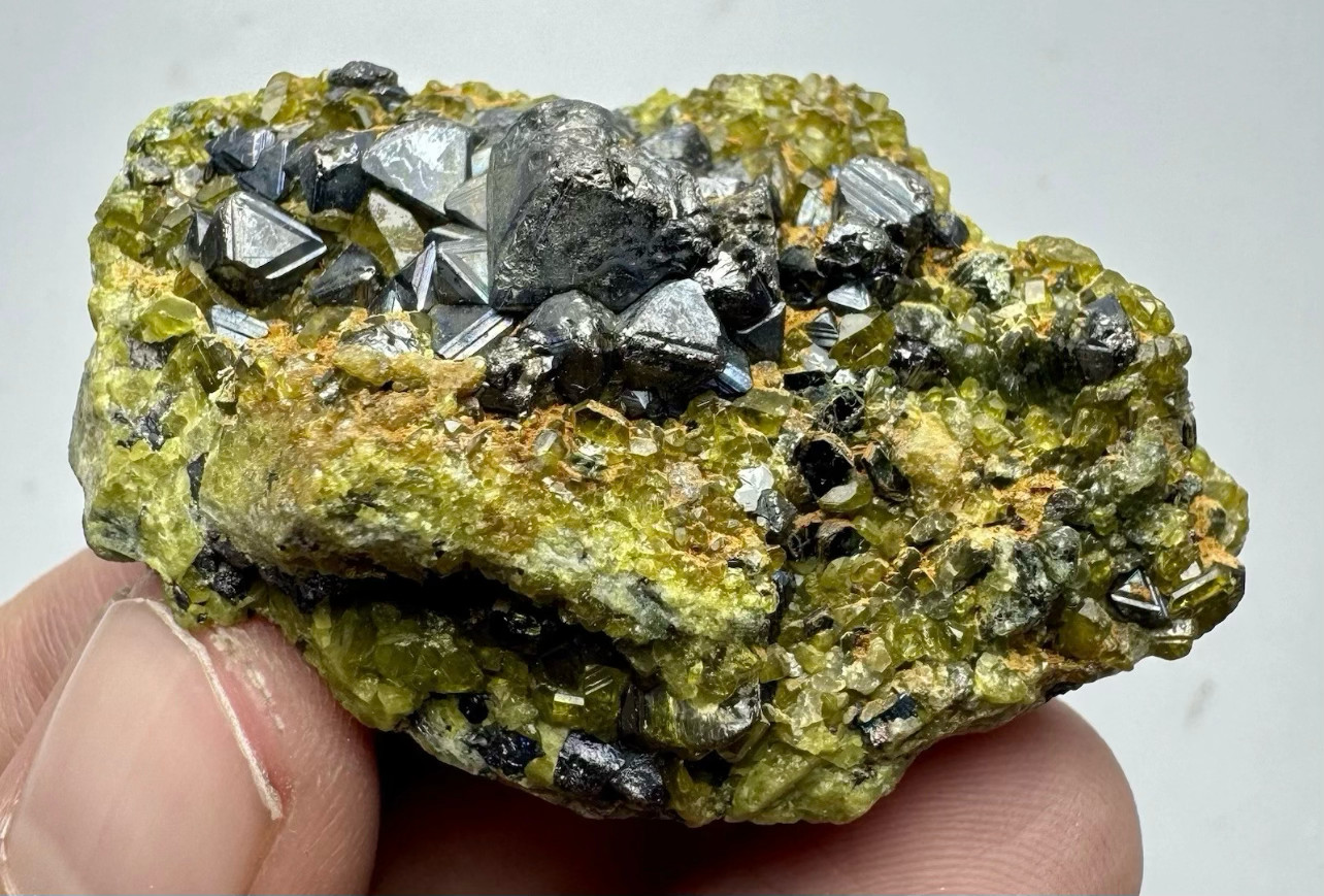 50 Gram Ultra Rare Magnetite W/Vesuvianite Crystals On Matrix From Afghanistan