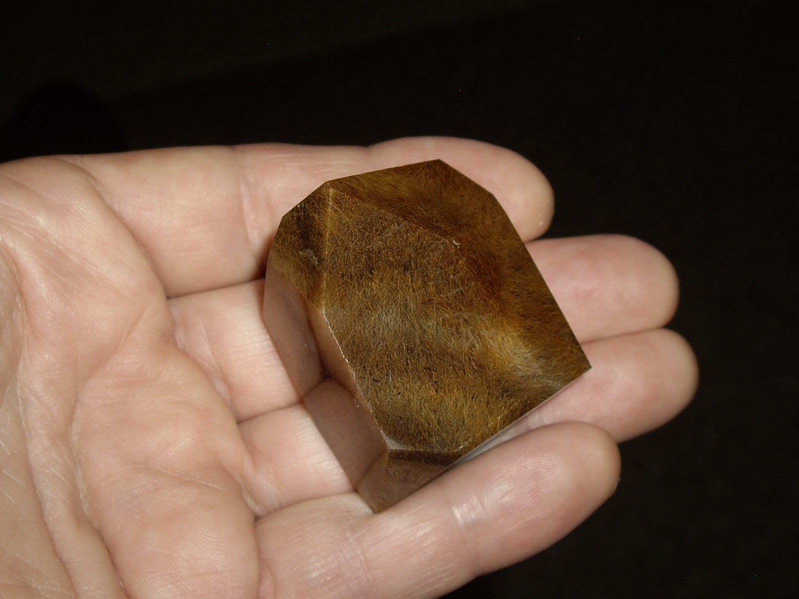 Fantastic Sagenite Agate Polished Freeform w/ Unknown Fibrous Inclusions 91.2g