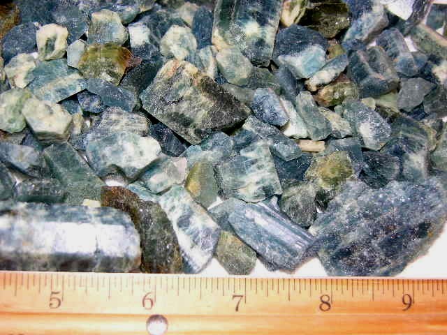 Aquamarine rough crystal deep blue Zambia bigger pieces 1/2 pound 3 plus pieces